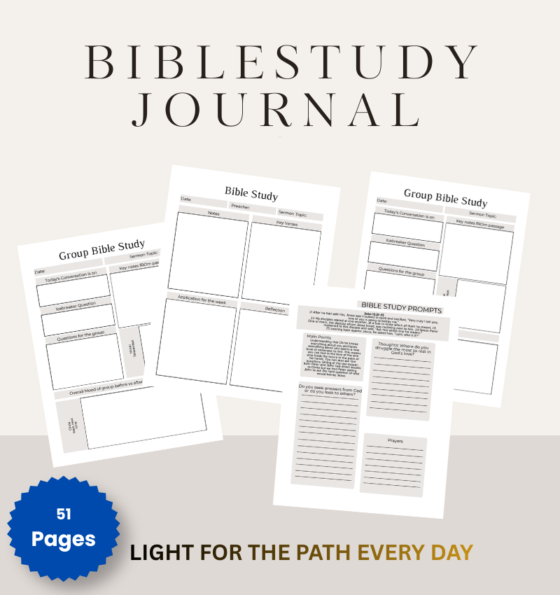 Light For the Path Every Day Bible Study Journal