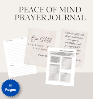 Peace of Mind Prayer Journal